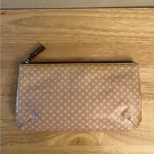 Fossil polka dot accessory pouch